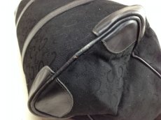 Photo10: Auth Celine mini Boston Bag Canvas Black hand bag purse 5D213230 (10)