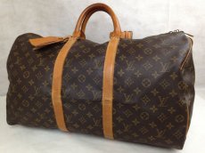Photo1: Authentic Louis Vuitton Monogram Keepall Bandouliere 50 Boston bag  5i306820p (1)