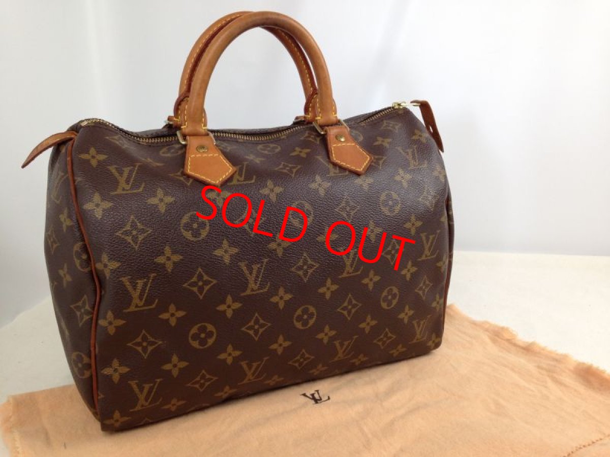 Photo1: Authentic Louis Vuitton Speedy 30 Monogram Hand Bag  5J200820p (1)