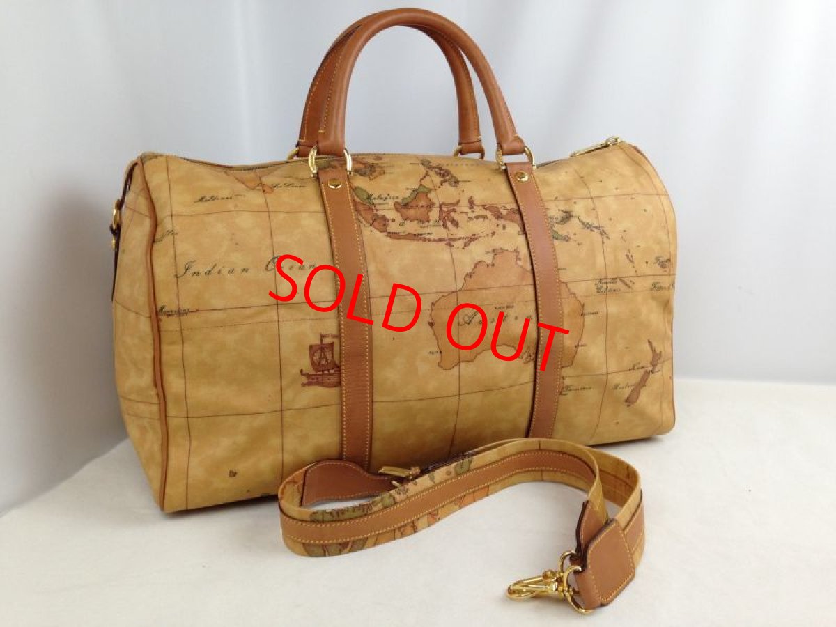 Photo1: AUTH ALVIERO MARTINI CLASSE WORLD MAP Travel bag classic 5L080460 (1)