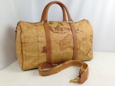 Photo1: AUTH ALVIERO MARTINI CLASSE WORLD MAP Travel bag classic 5L080460 (1)