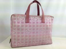 Photo1: Auth Chanel Pink Tote Bag Nylon 5L080480 (1)