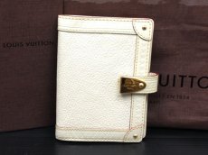 Photo1: Louis Vuitton Suhali Agenda PM White Day Planner Cover  5L230070p (1)