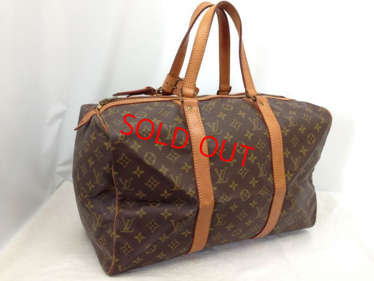 Photo1: Authentic Louis Vuitton Monogram Sac Souple 45 Hand Boston Bag 6B160100 (1)