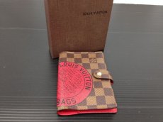 Photo1: Auth Louis Vuitton Damier Agenda Day Planner Cover Trunks&Bags Edition 6C090400# (1)