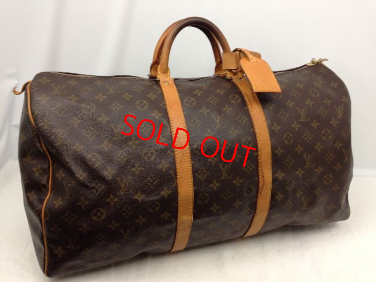 Photo1: Authentic Louis Vuitton Monogram Keepall Boston Travel Bag Vintage 6C150310# (1)