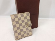 Photo1: Auth LOUIS VUITTON Azur Agenda PM Notebook Cover Leather 6C300900 (1)