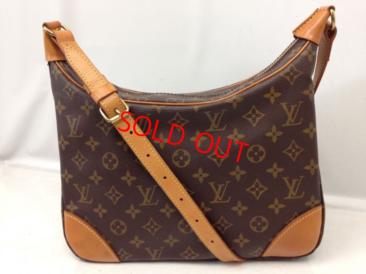 Photo1: Authentic Louis Vuitton Monogram Boulogne Shoulder Bag M51260 Brown 6D260610N (1)