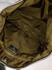 Photo5: Auth Prada Nylon Gold Plated Shoulder tote Bag moss Green Vingtage 6H020050N (5)