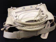 Photo4: Auth Balenciaga Giant City 2way Shoulder Bag Cream x Silver Vintage 6i220230m (4)