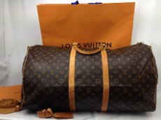 Photo1: Auth Louis Vuitton Monogram Keepall Bandouliere 60 Travel Bag 6i220140N (1)