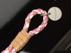 Photo3: Auth Bottega Veneta Intrecciato Leather Bracelet WW wrap  Pink tone 7A110230N (3)