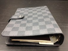 Photo2: Auth Louis Vuitton Damier Dark Gray Desk Agenda Day Planner Cover 7A100390m (2)