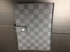 Photo7: Auth Louis Vuitton Damier Dark Gray Desk Agenda Day Planner Cover 7A100390m (7)