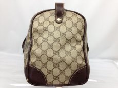 Photo3: Auth GUCCI GG Pattern PVC Brown Boston Hand Bag Vintage 7A180180m (3)