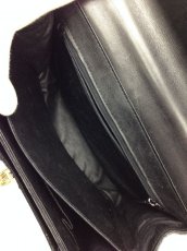 Photo4: Unbranded Genuine Ostrich Skin Leather Hand bag Black 7B070530m (4)
