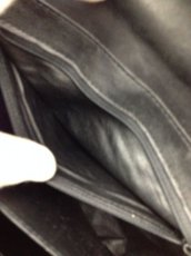 Photo5: Unbranded Genuine Ostrich Skin Leather Hand bag Black 7B070530m (5)