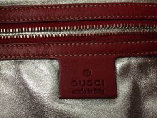 Photo10: Auth GUCCI GENUINE SNAKESKIN BAMBOO LEATHER Shoulder Bag Red 7C140540m (10)