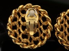Photo3: Auth CHANEL Gold Tone Earrings 7F130280m (3)