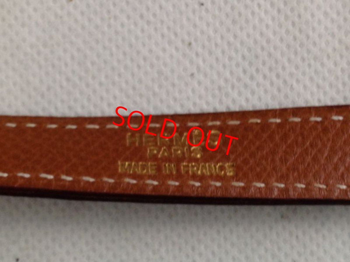 Photo13: Auth HERMES Ile De Shiki 2way Hand Bag Brown Pig Skin Vintage JT03965 7G070020m (13)