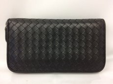 Photo2: Authentic BOTTEGA VENETA Leather Intrecciato Nappa Zip-Around Wallet  7G070120m (2)