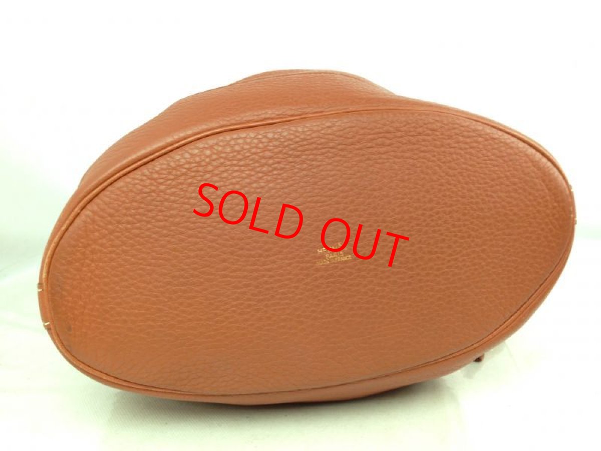 Photo4: Auth HERMES Taurillon Clemence MARKET PM V04559 Brown Shoulder Bag 7G070010m (4)