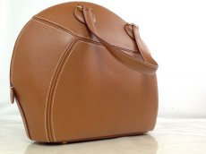 Photo3: Auth HERMES Ile De Shiki 2way Hand Bag Brown Pig Skin Vintage JT03965 7G070020m (3)