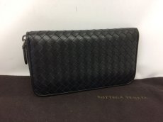 Photo1: Authentic BOTTEGA VENETA Leather Intrecciato Nappa Zip-Around Wallet  7G070120m (1)