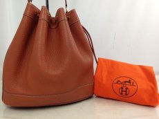 Photo2: Auth HERMES Taurillon Clemence MARKET PM V04559 Brown Shoulder Bag 7G070010m (2)