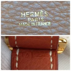 Photo8: Auth HERMES Taurillon Clemence MARKET PM V04559 Brown Shoulder Bag 7G070010m (8)