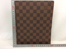 Photo2: Authentic LOUIS VUITTON Damier Ebene Brown Agenda GM Planner Cover 7J180140p (2)