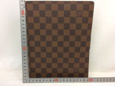 Photo2: Authentic LOUIS VUITTON Damier Ebene Brown Agenda GM Planner Cover 7J180140p (2)