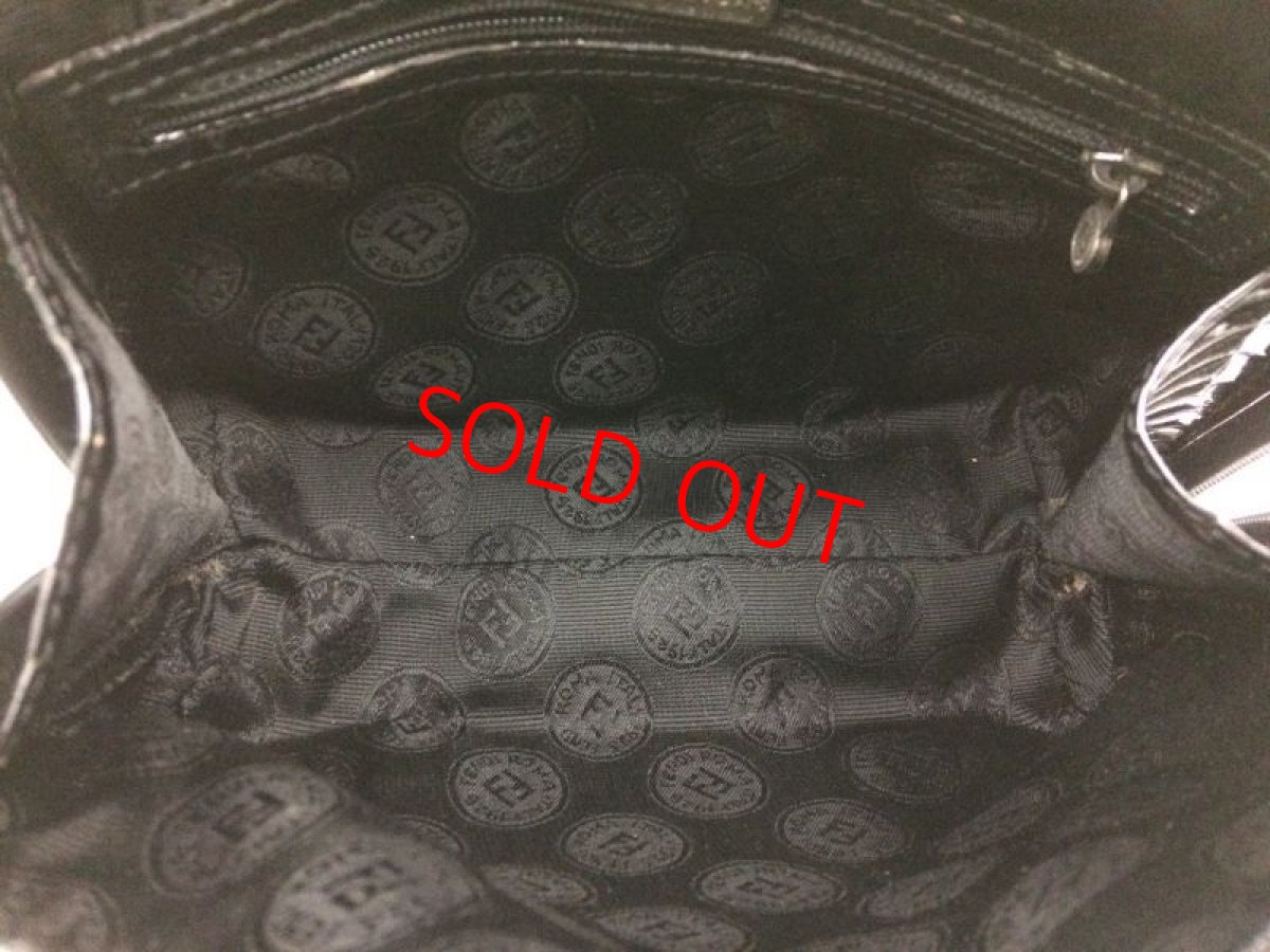 Photo10: Auth FENDI crocodile Leather Black Shoulder Bag Made In Italy 7K120520n (10)