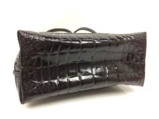 Photo4: Auth FENDI crocodile Leather Black Shoulder Bag Made In Italy 7K120520n (4)