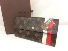 Photo1: Auth Louis Vuitton monogram groom PORTEFEUILLE SARAH Long wallet 7L120550r (1)