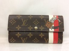 Photo2: Auth Louis Vuitton monogram groom PORTEFEUILLE SARAH Long wallet 7L120550r (2)