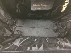 Photo15: Auth Salvatore Ferragamo Leather Hand Bag Black 7K280290r (15)