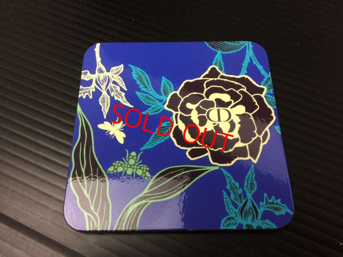 Photo4: Auth Christian Dior Botanical Art Coasters and Snow Globe Key Chain 7L060900r (4)