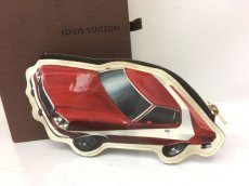 Photo1: Auth Louis Vuitton MY LV WORLD TOUR VINTAGE RED CAR Pattern Coin Case 7L120680r (1)