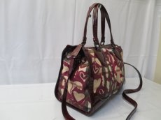 Photo4: Auth BURBERRY Heart Canvas 2 Way Shoulder Hand Bag 8C080060r (4)