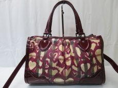 Photo3: Auth BURBERRY Heart Canvas 2 Way Shoulder Hand Bag 8C080060r (3)