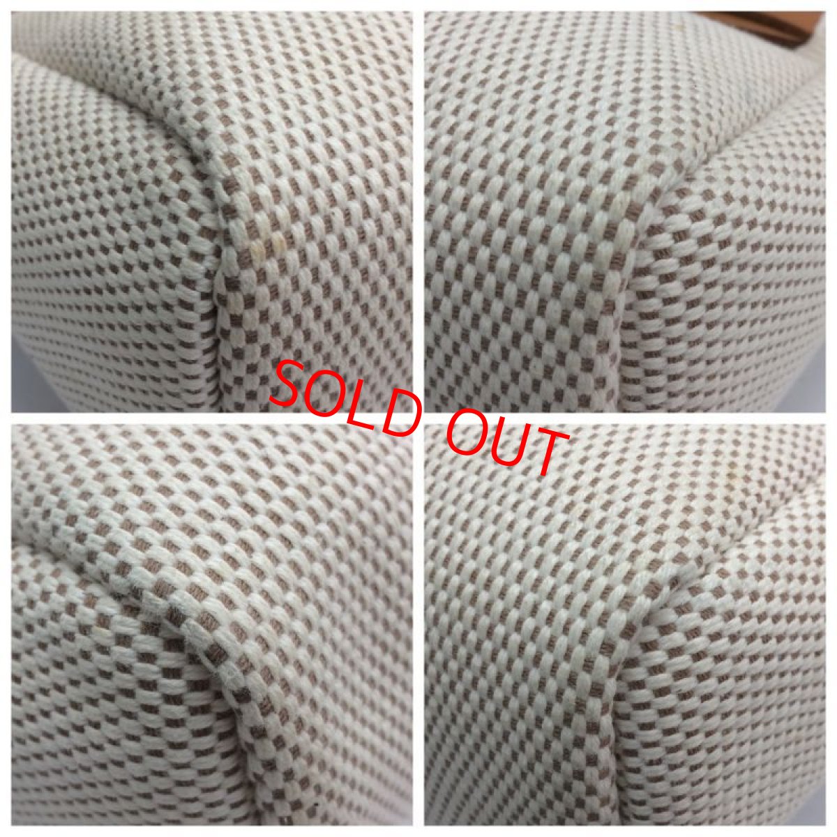 Photo4: Hermes Her bag 2 way Black & White Canvas Bag Without Lock 8C240040n (4)