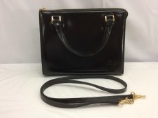 Photo2: Authentic Gianni VERSACE Leather 2 way Shoulder Hand Bag Black 8C240070m (2)