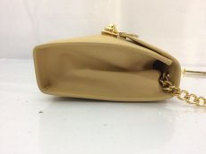 Photo3: Auth Salvatore Ferragamo Gold Chain Shoulder Strap Shoulder Poach 8C270350r (3)