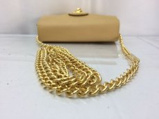 Photo7: Auth Salvatore Ferragamo Gold Chain Shoulder Strap Shoulder Poach 8C270350r (7)