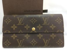 Photo1: Auth LOUIS VUITTON Monogram Brown Sarah Long Bifold Wallet  8D041360n (1)