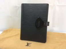 Photo1: Auth Louis Vuitton Agenda PM Epi Z Day Planner Cover Black 8D260040m (1)