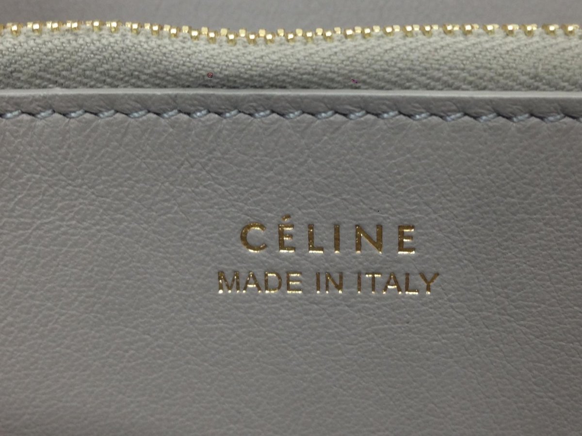 Photo4: Auth CELINE Dark Blue Zippy Wallet 8E010020m (4)