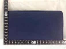 Photo2: Auth CELINE Dark Blue Zippy Wallet 8E010020m (2)