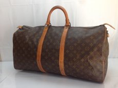 Photo1: Auth Louis Vuitton Monogram Keepall 55 Travel Hand Bag 8E010470r (1)
